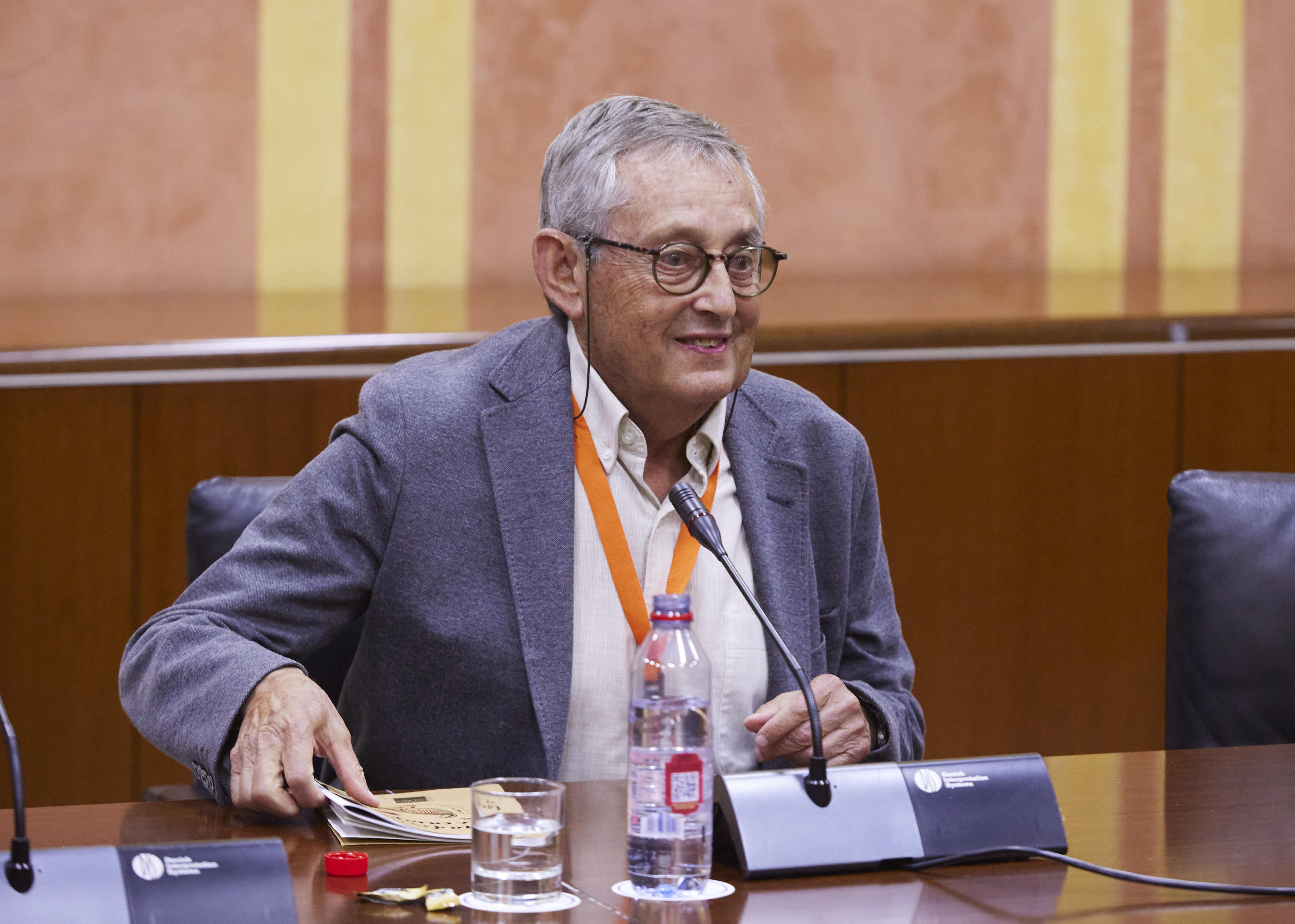 Miguel Delibes en su comparecencia.