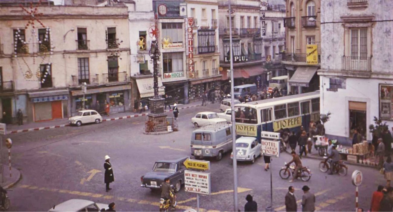 El centro de Jerez de principios de los años 70.