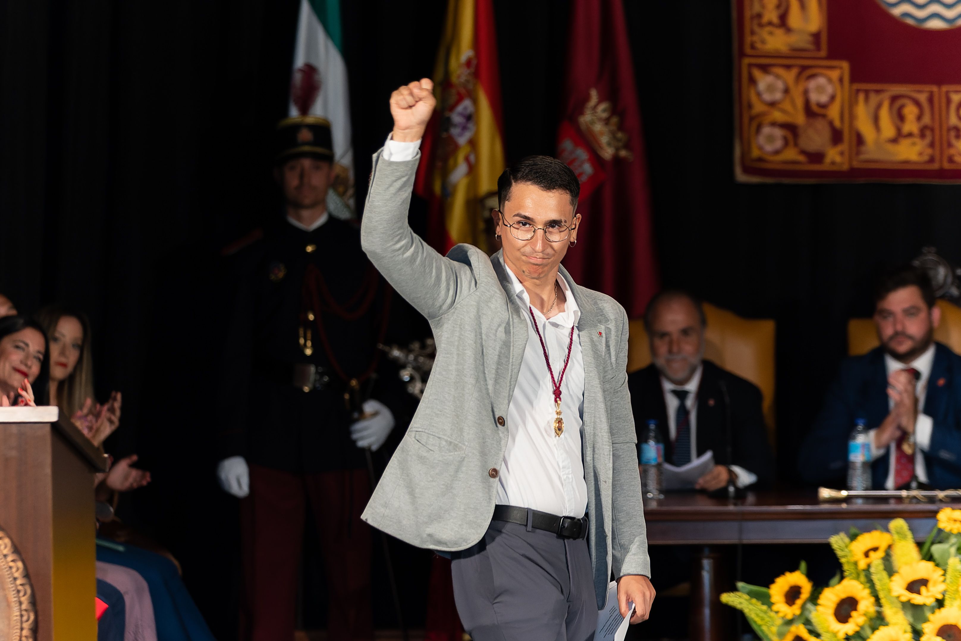 Acto de investidura de Miguel Rodríguez como alcalde de Arcos