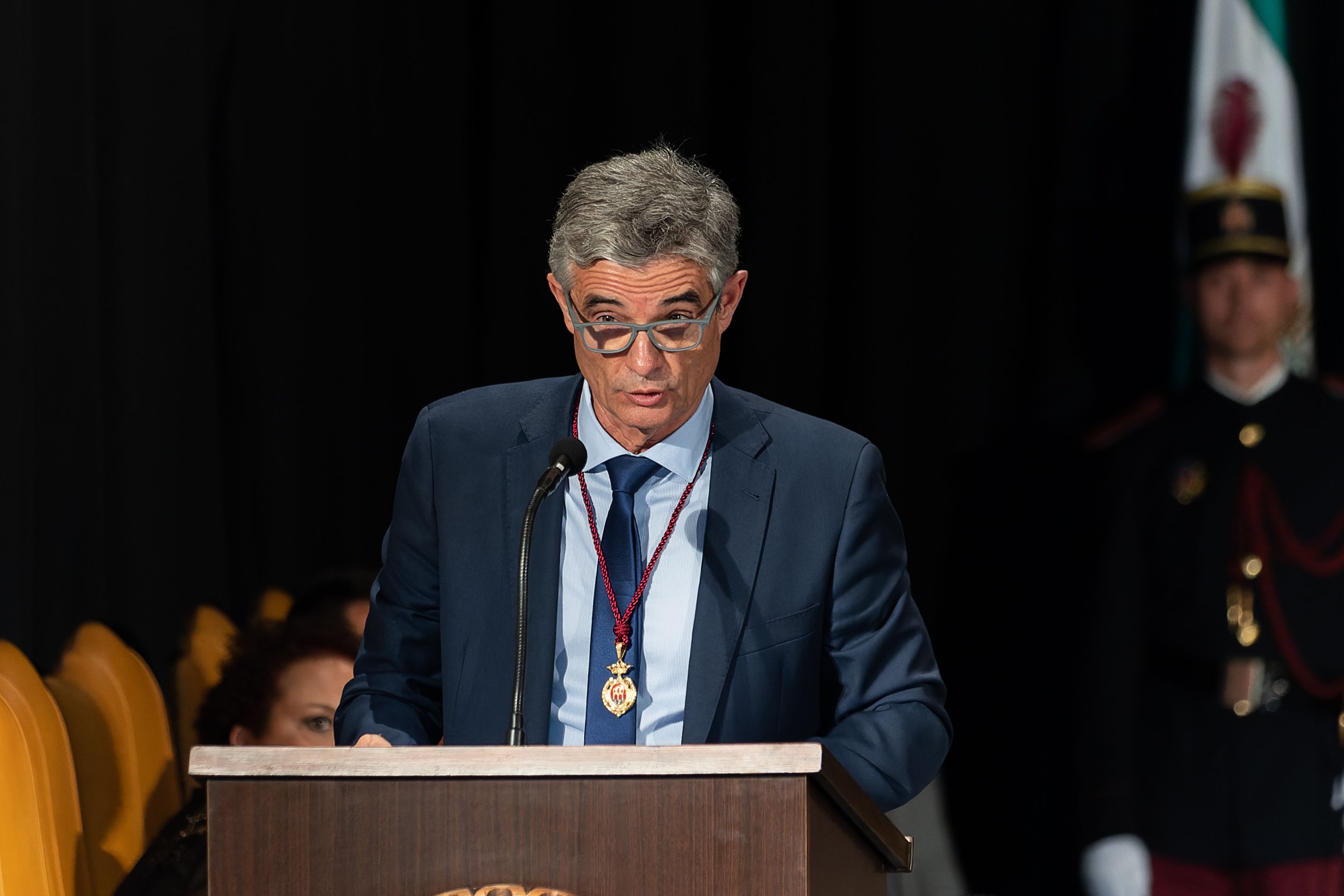 Acto de investidura de Miguel Rodríguez como alcalde de Arcos