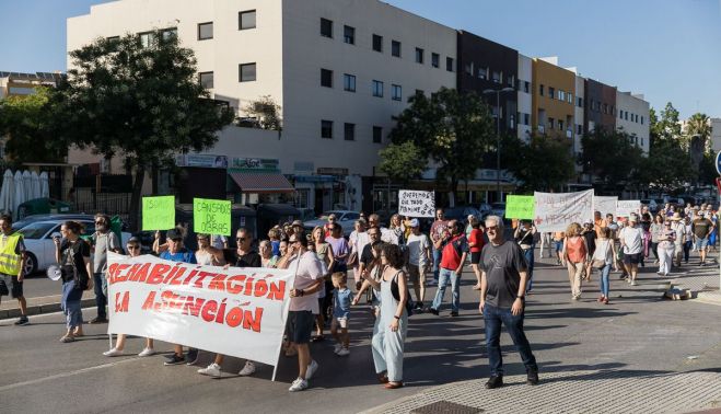 La protesta pacífica de los vecinos.