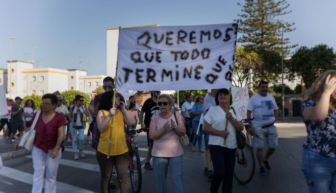 Una de las pancartas de la manifestación.