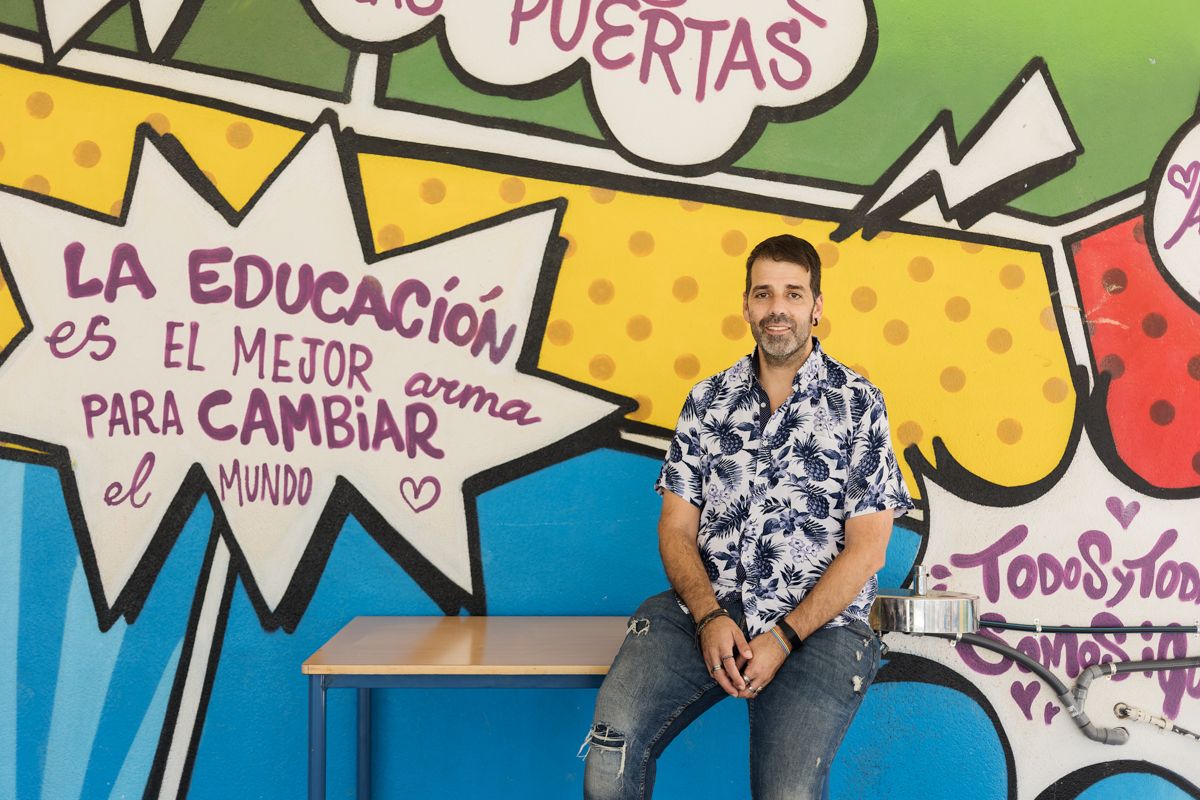 El autor del libro 'Erase una vez un colegio', Rubén Guerrero. El autor del libro 'Erase una vez un colegio', Rubén Guerrero.