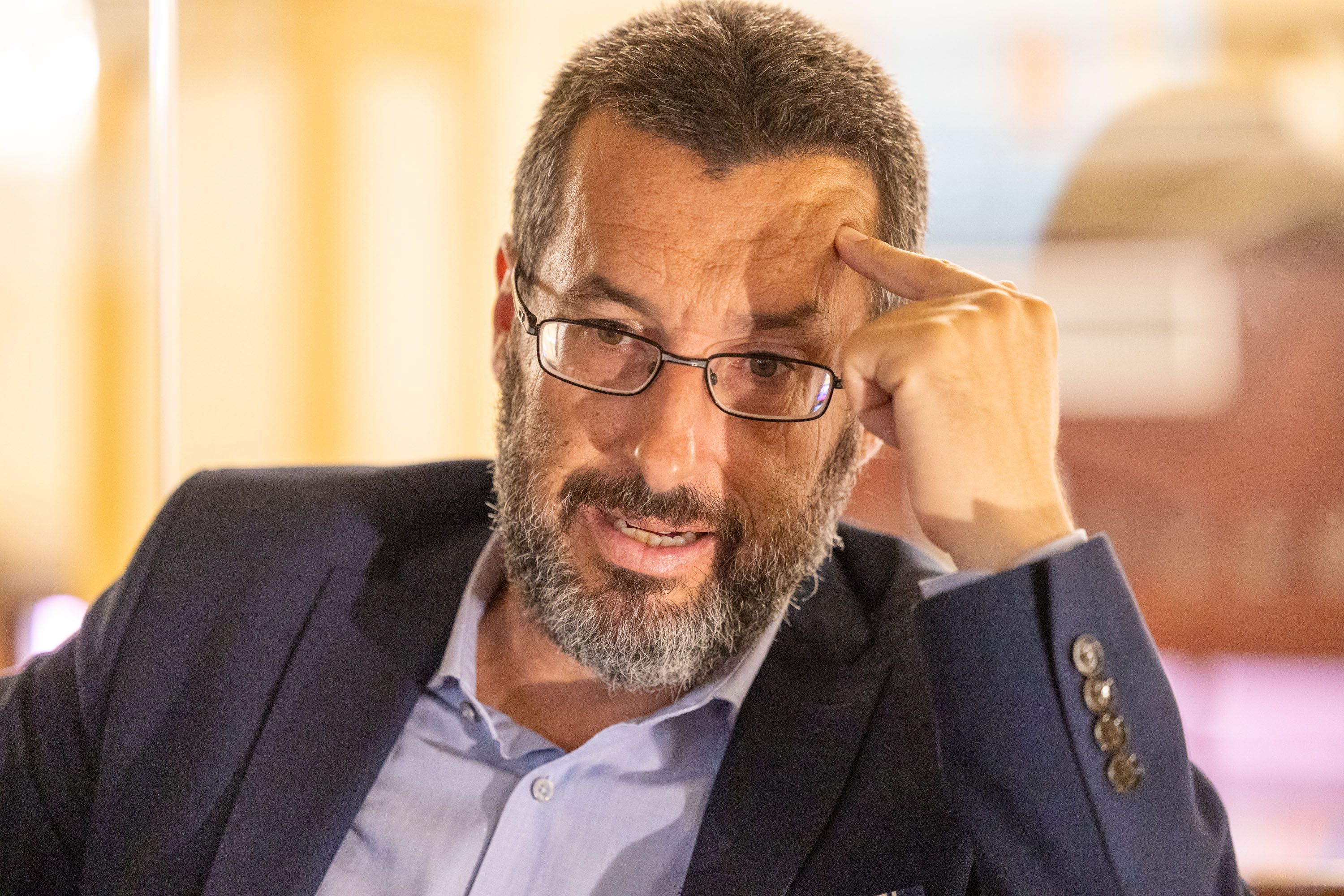 El alcalde de La Línea, Juan Franco, en una entrevista en el pasado.