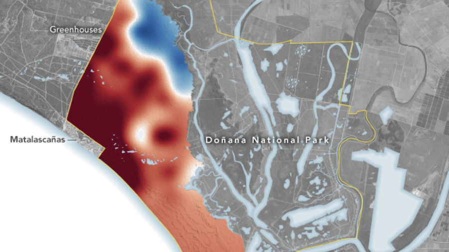 Imágenes de Doñana captadas por la NASA. Imágenes de Doñana captadas por la NASA.