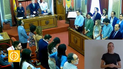 Momento del minuto de silencio. Momento del minuto de silencio.