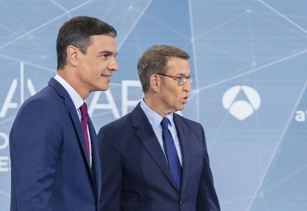 Sánchez y Feijóo, en el pasado cara a cara en Atresmedia.
