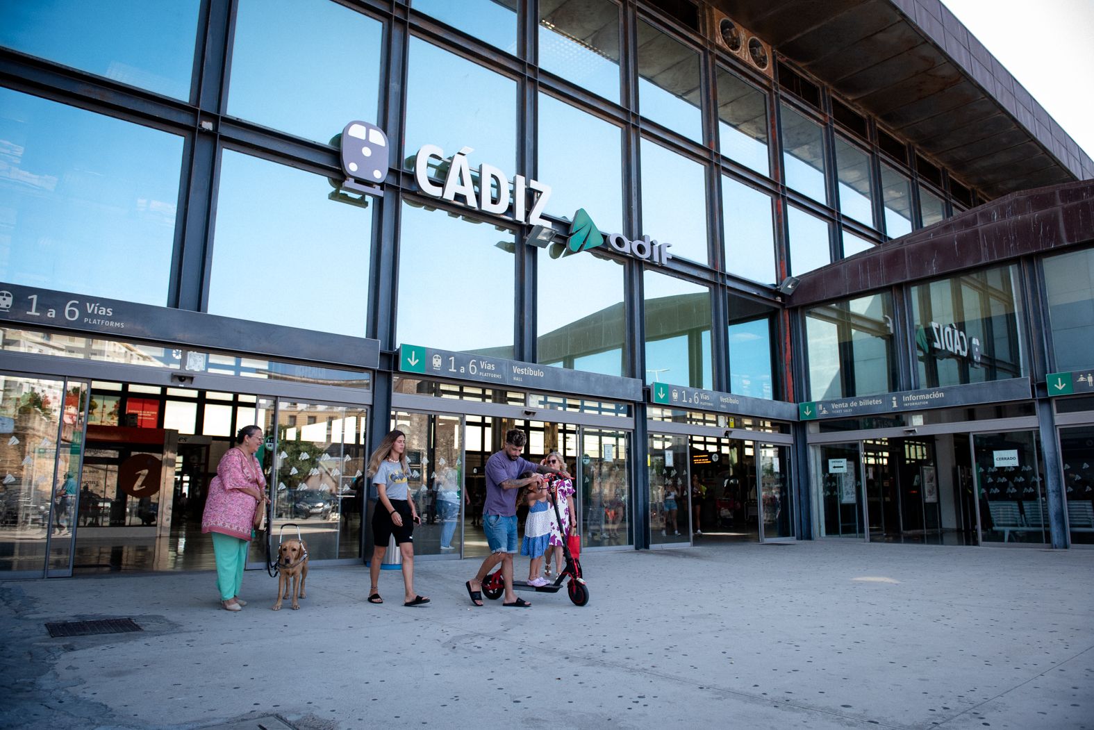 Estación central en Cádiz, en una imagen reciente.