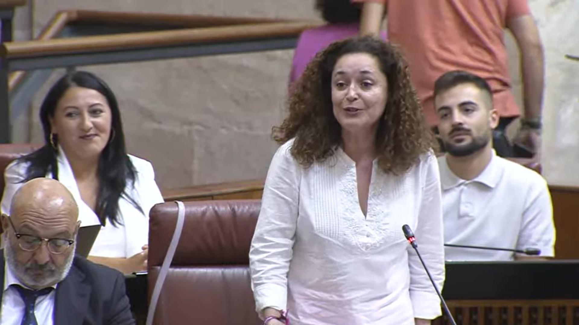 Inmaculada Nieto durante la sesión de control. Inmaculada Nieto durante la sesión de control.