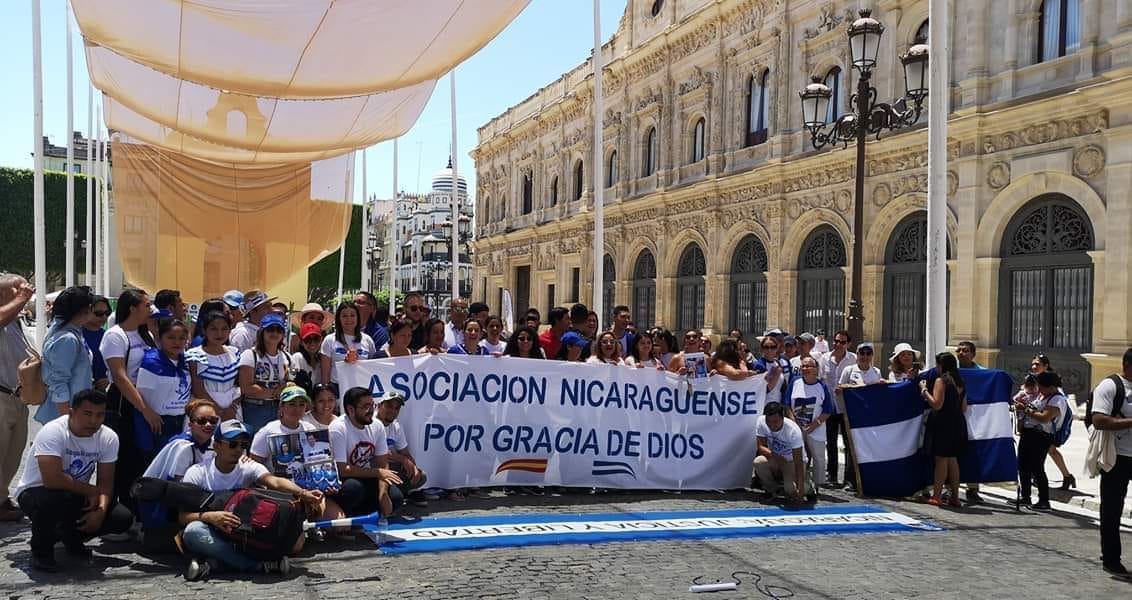 Imagen de la organización de nicaragüenses en Sevilla, en una imagen de archivo.