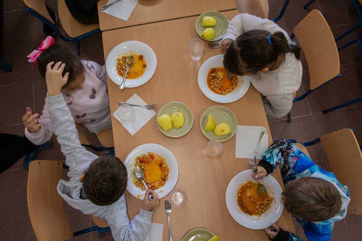Comedor escolar en el colegio de Infantil y Primaria en una fotografía de archivo.