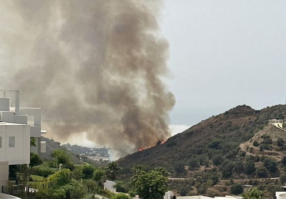Imagen de un incendio forestal en Andalucía.