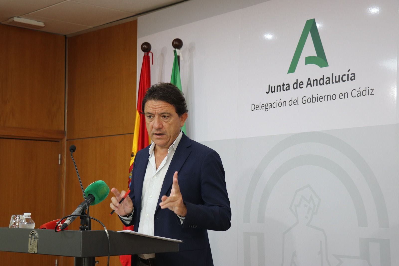 Daniel Sánchez, durante la presentación de las ayudas. 