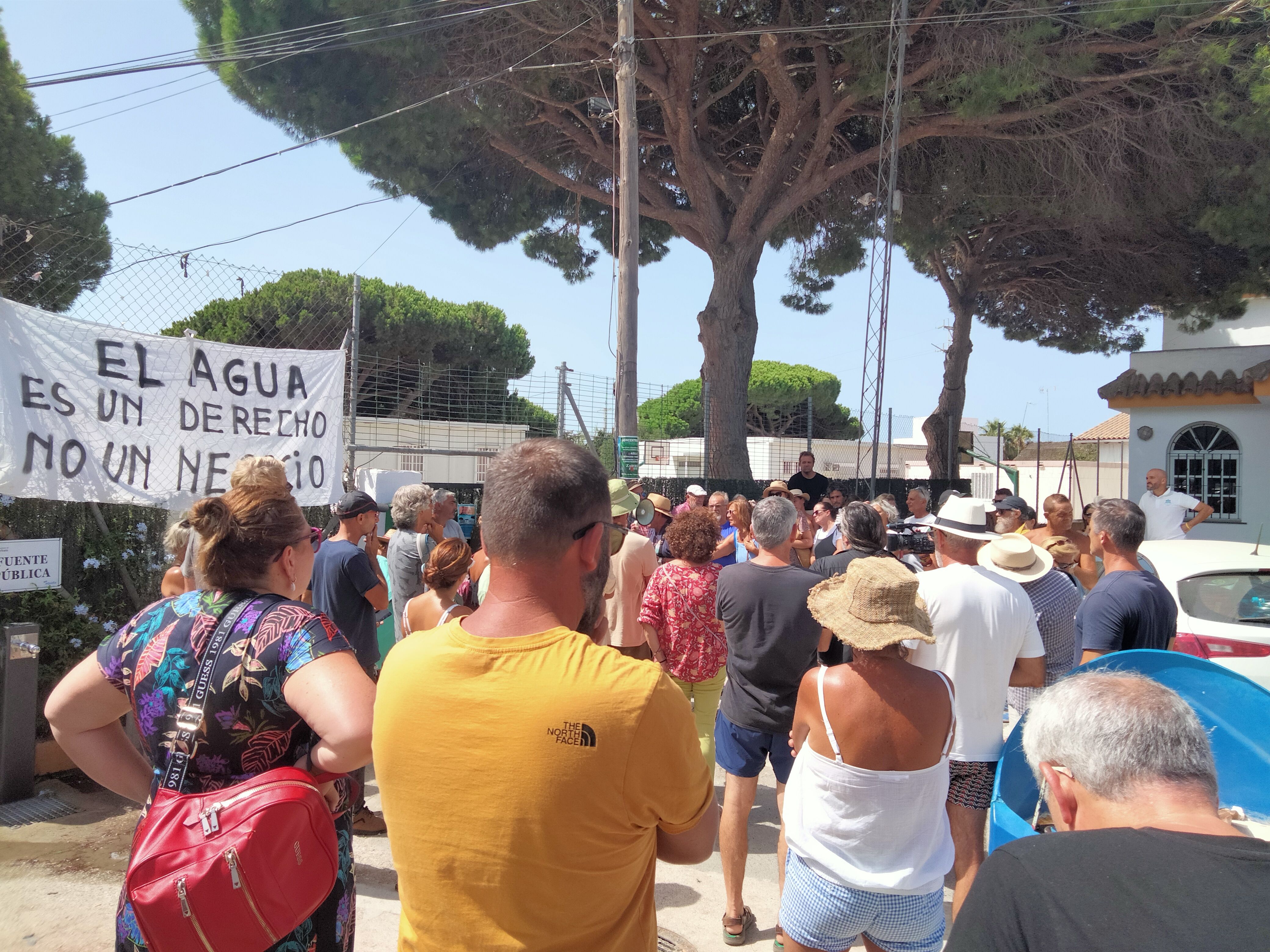 Concentración en El Palmar por el precinto de los camiones de agua de 'El Pipa'.