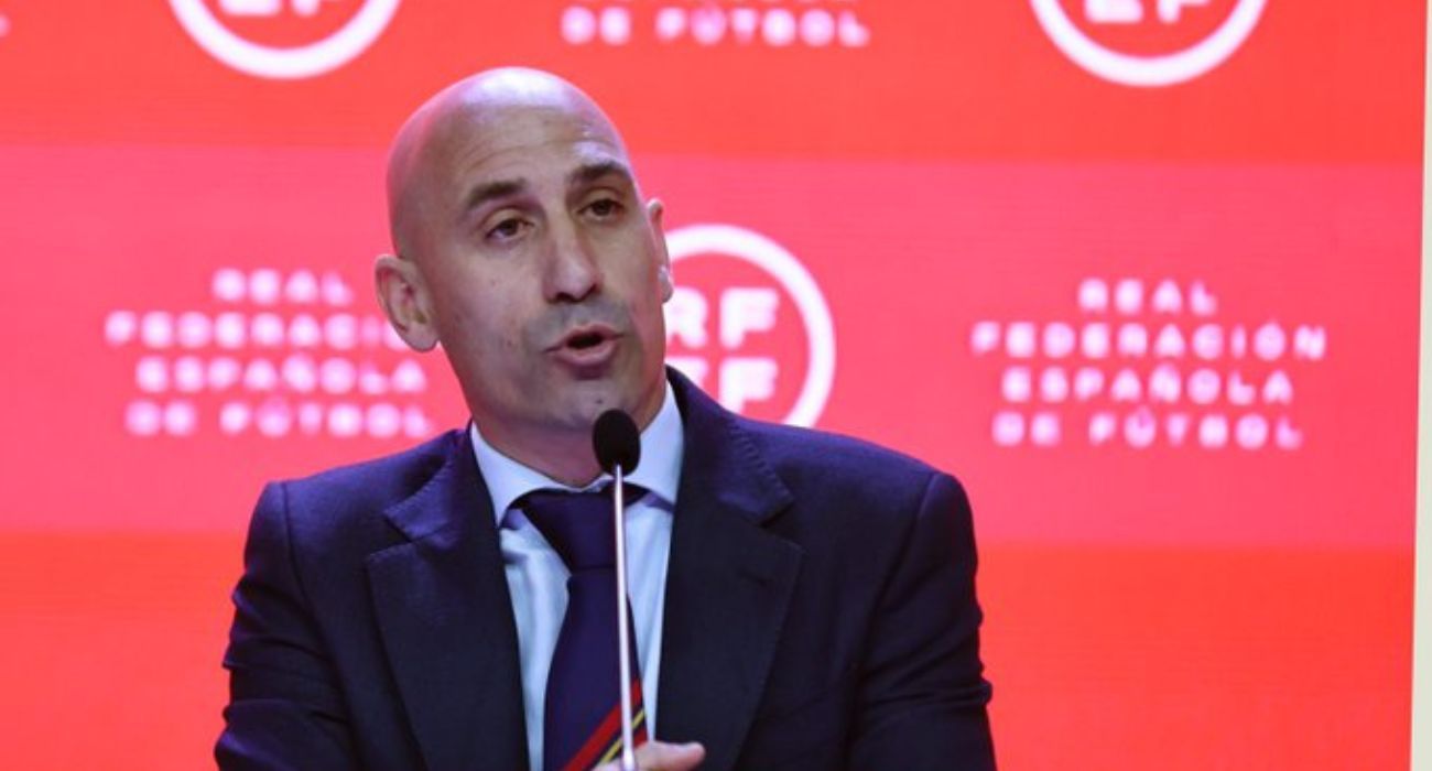 Rubiales, en su última aparición pública. RFEF Rubiales, en su última aparición pública. RFEF