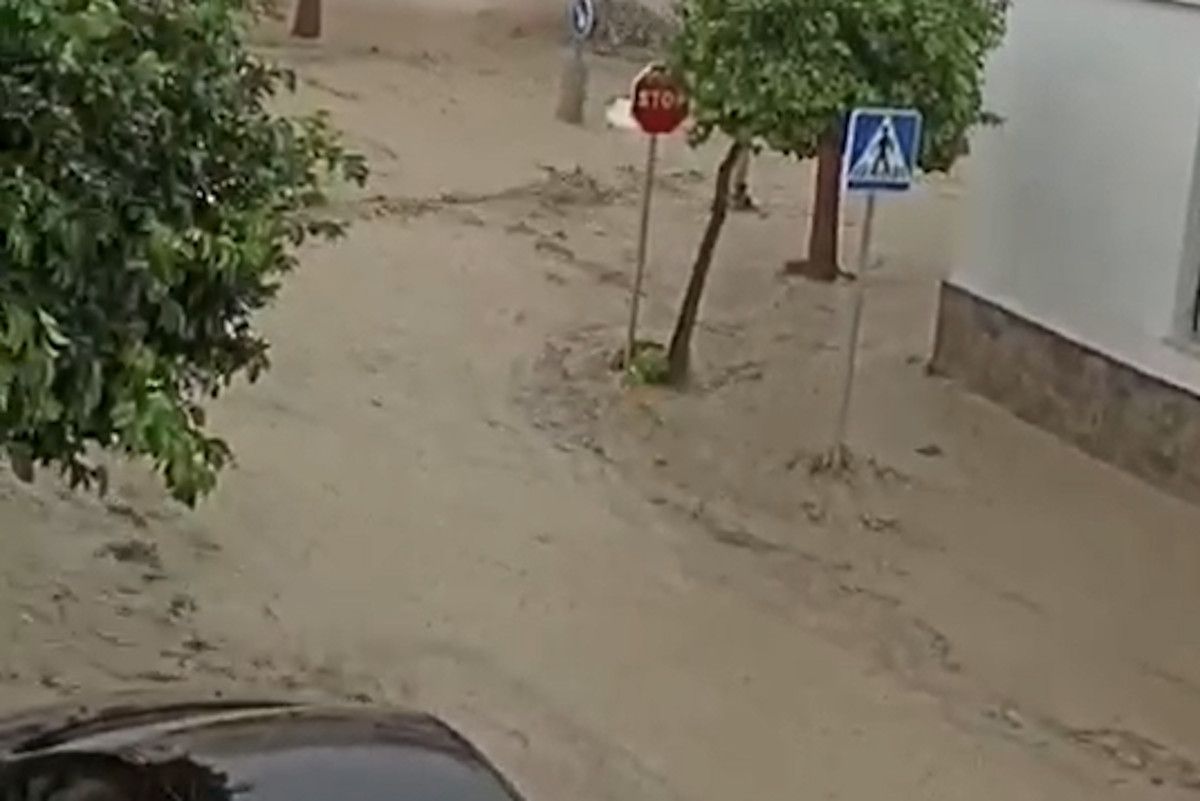 La DANA hace estragos en San José del Valle.