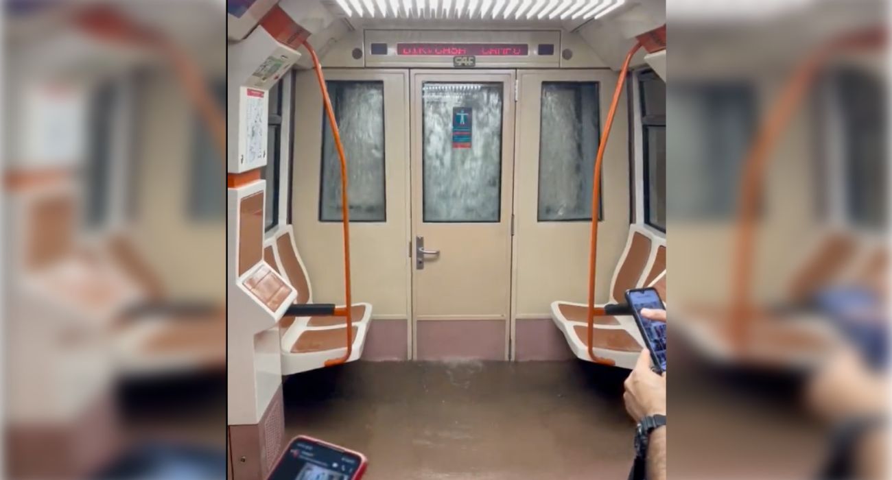 Imagen de la cascada originada en el Metro de Madrid. Imagen de la cascada originada en el Metro de Madrid.