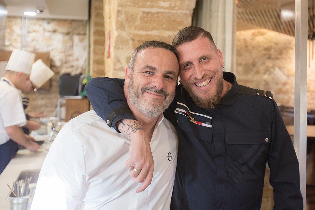 Juan Luis Vázquez, junto a Ángel León, el Chef del Mar.