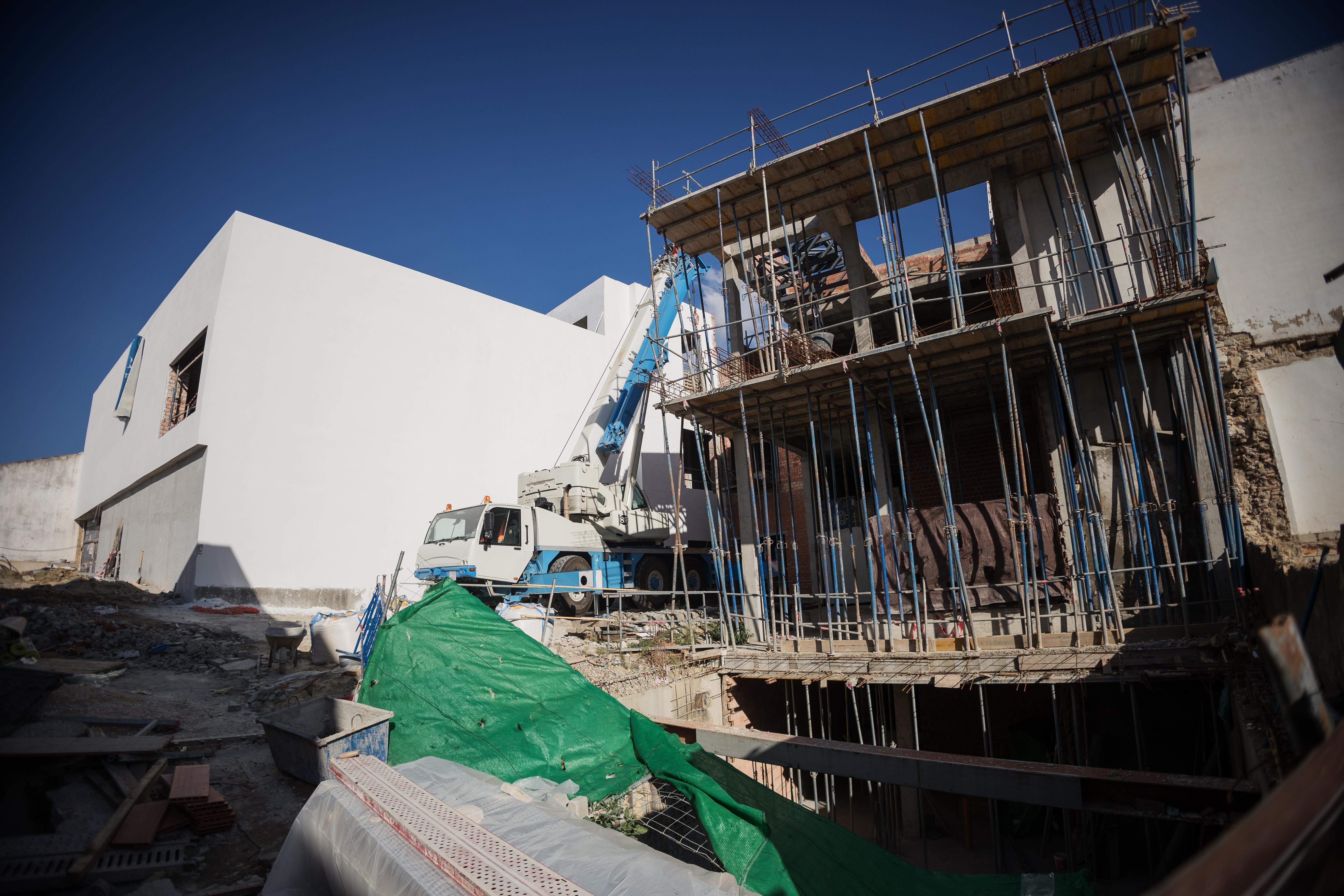 El estado de las obras del Museo del Flamenco en septiembre pasado.