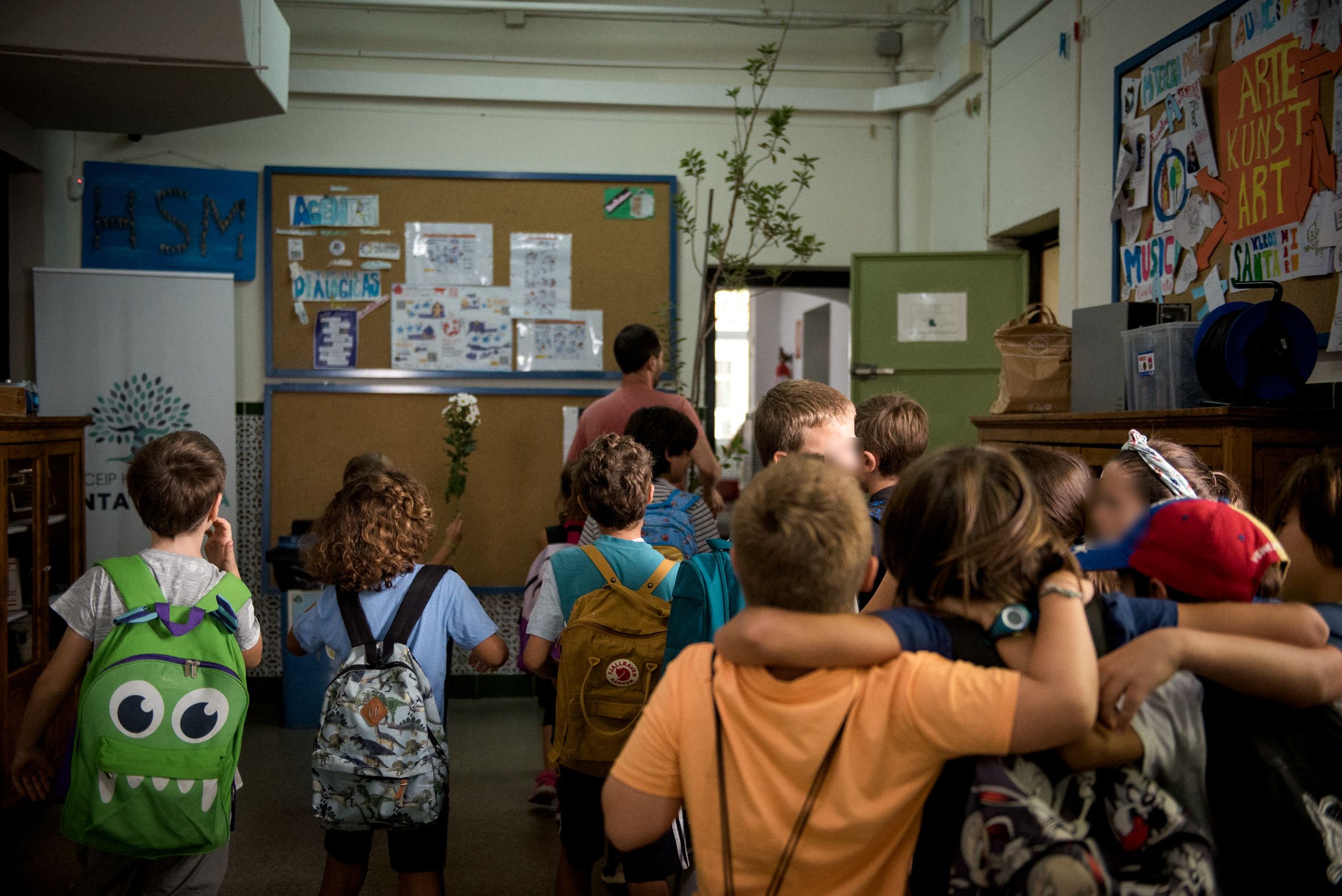 Inicio del curso escolar en un colegio de Sevilla el pasado mes de septiembre.