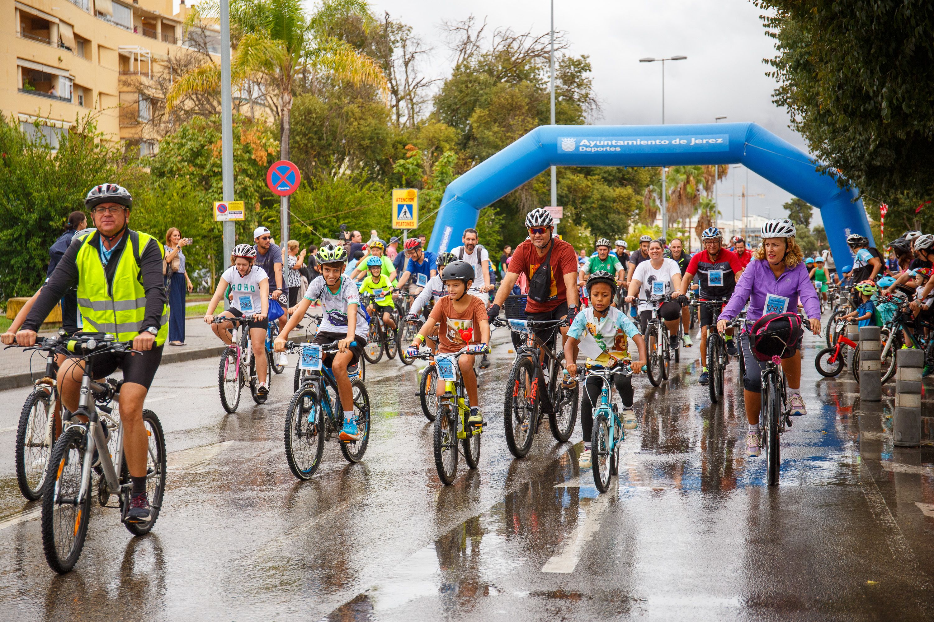 Imagen de la Marcha Ciclista 'Bici-Amistad' de Jerez el pasado año.