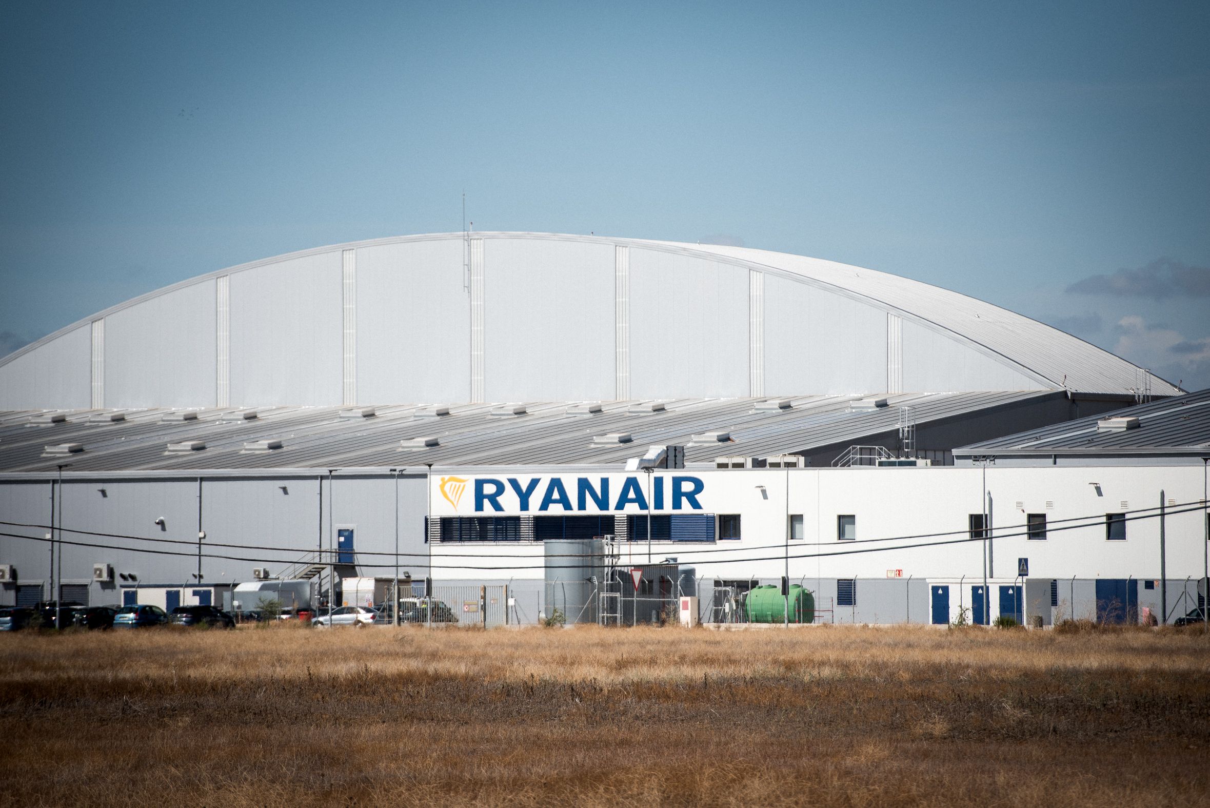 La base de Ryanair en el Aeropuerto de Sevilla.
