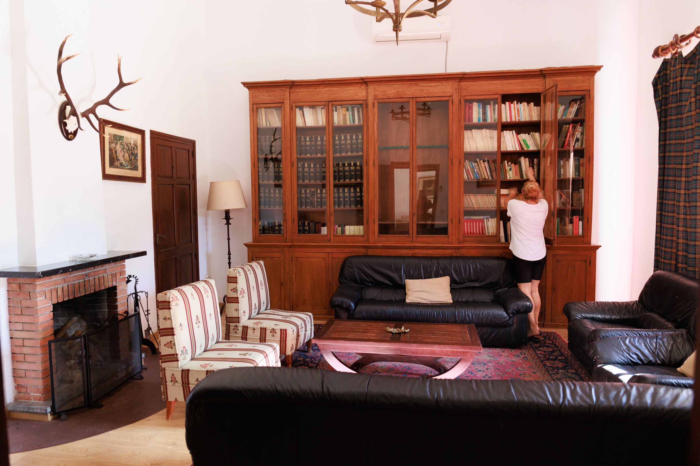 La biblioteca de La Mariscala.    JUAN CARLOS TORO