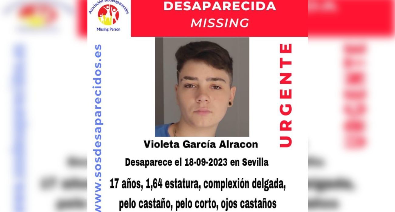Violeta, joven de 17 años desaparecida en Sevilla el 18 de septiembre. Violeta, joven de 17 años desaparecida en Sevilla el 18 de septiembre.