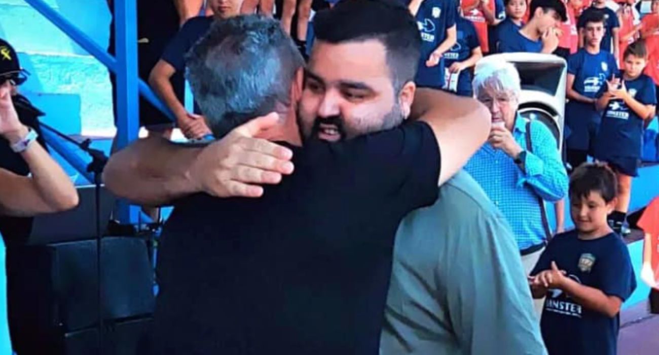 El exportero Fabio, en un homenaje que le hicieron hace unos meses.