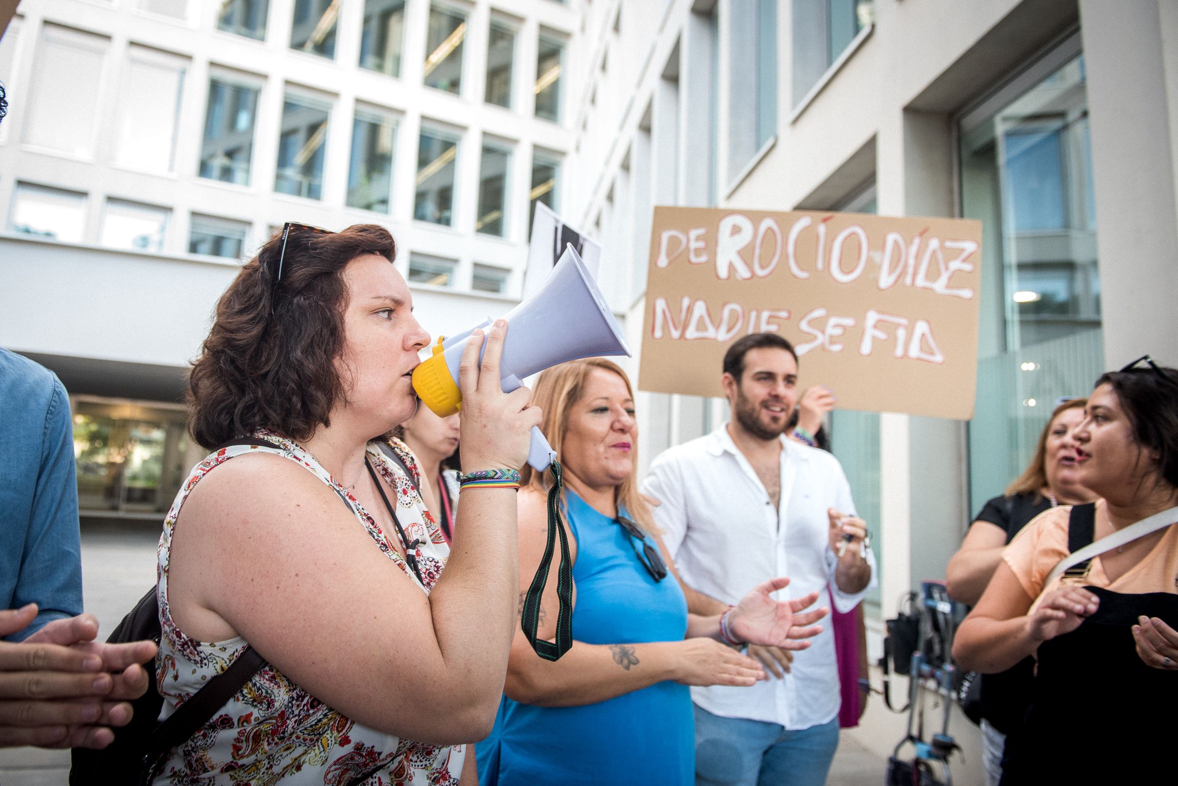 Jóvenes andaluces en una concentración por el Bono Alquiler Joven.
