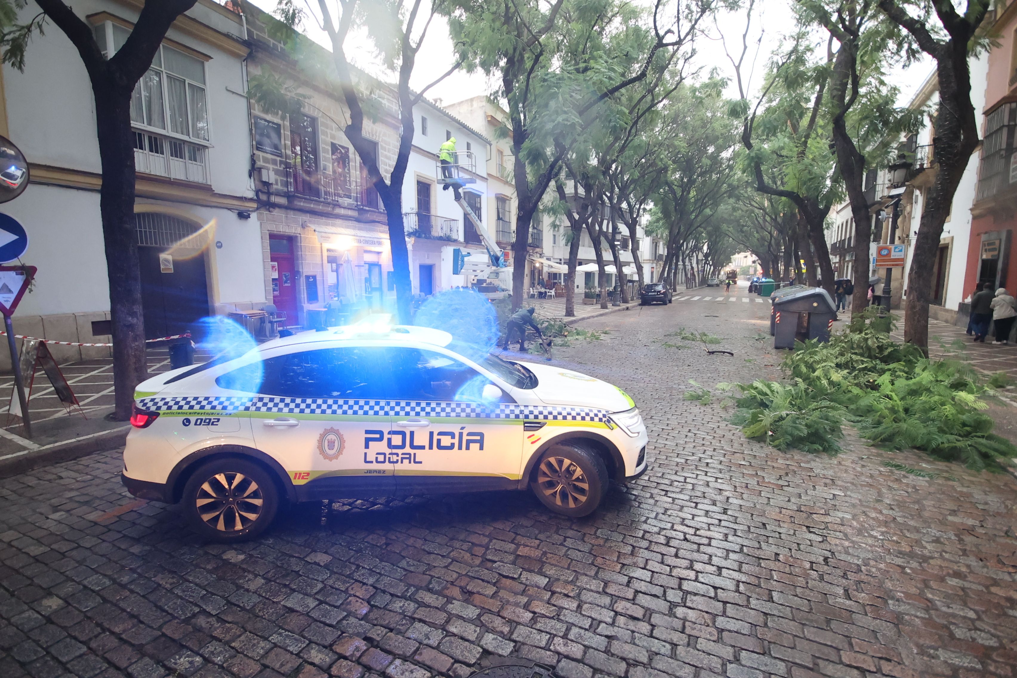 El lunes tras el temporal de viento en Jerez.