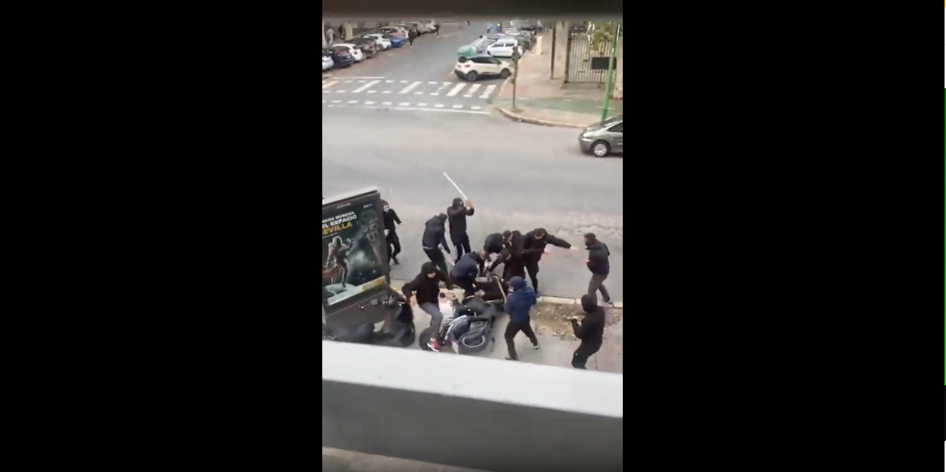 La paliza antes del partido Betis-Osasuna, este domingo en Reina Mercedes. La paliza antes del partido Betis-Osasuna, este domingo en Reina Mercedes.