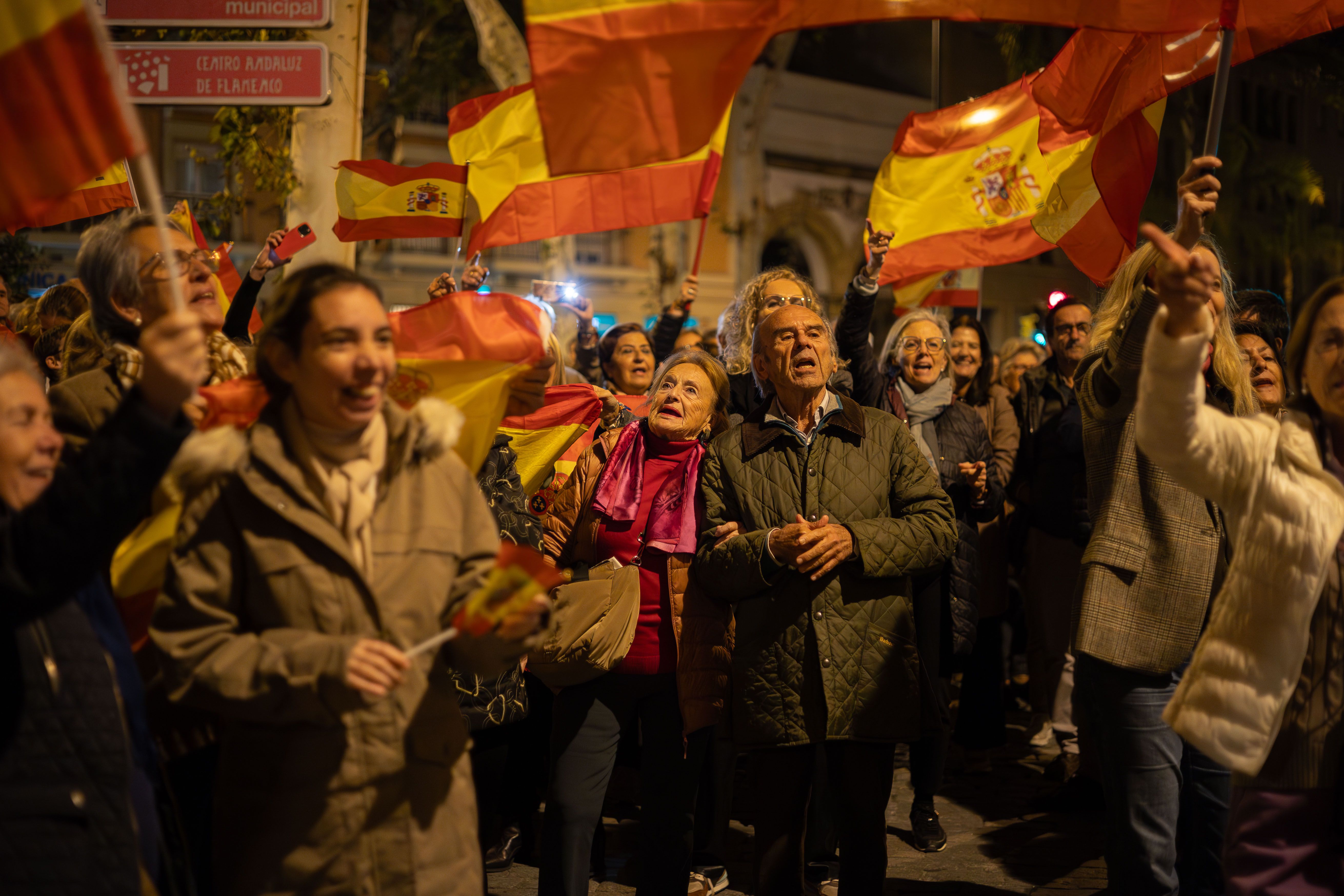 CONCENTRACION CONTRA SANCHEZ PSOE JEREZ 16