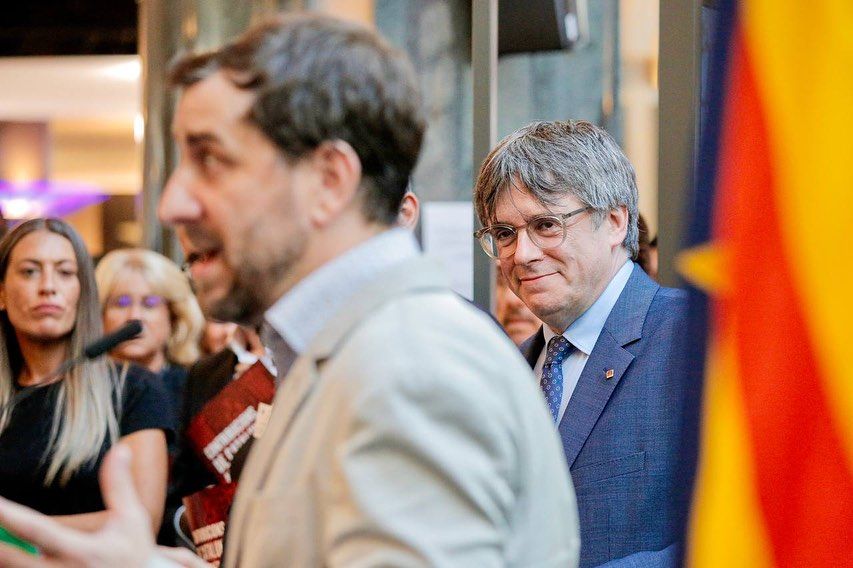 Puigdemont, de Junts, en una aparición reciente.
