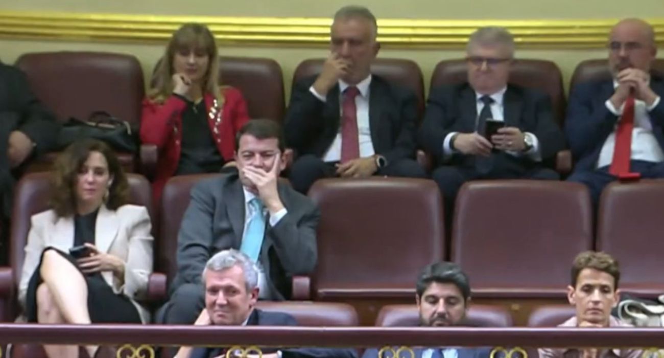 Isabel Díaz Ayuso, en la tribuna de invitados del Congreso de los Diputados. Isabel Díaz Ayuso, en la tribuna de invitados del Congreso de los Diputados.