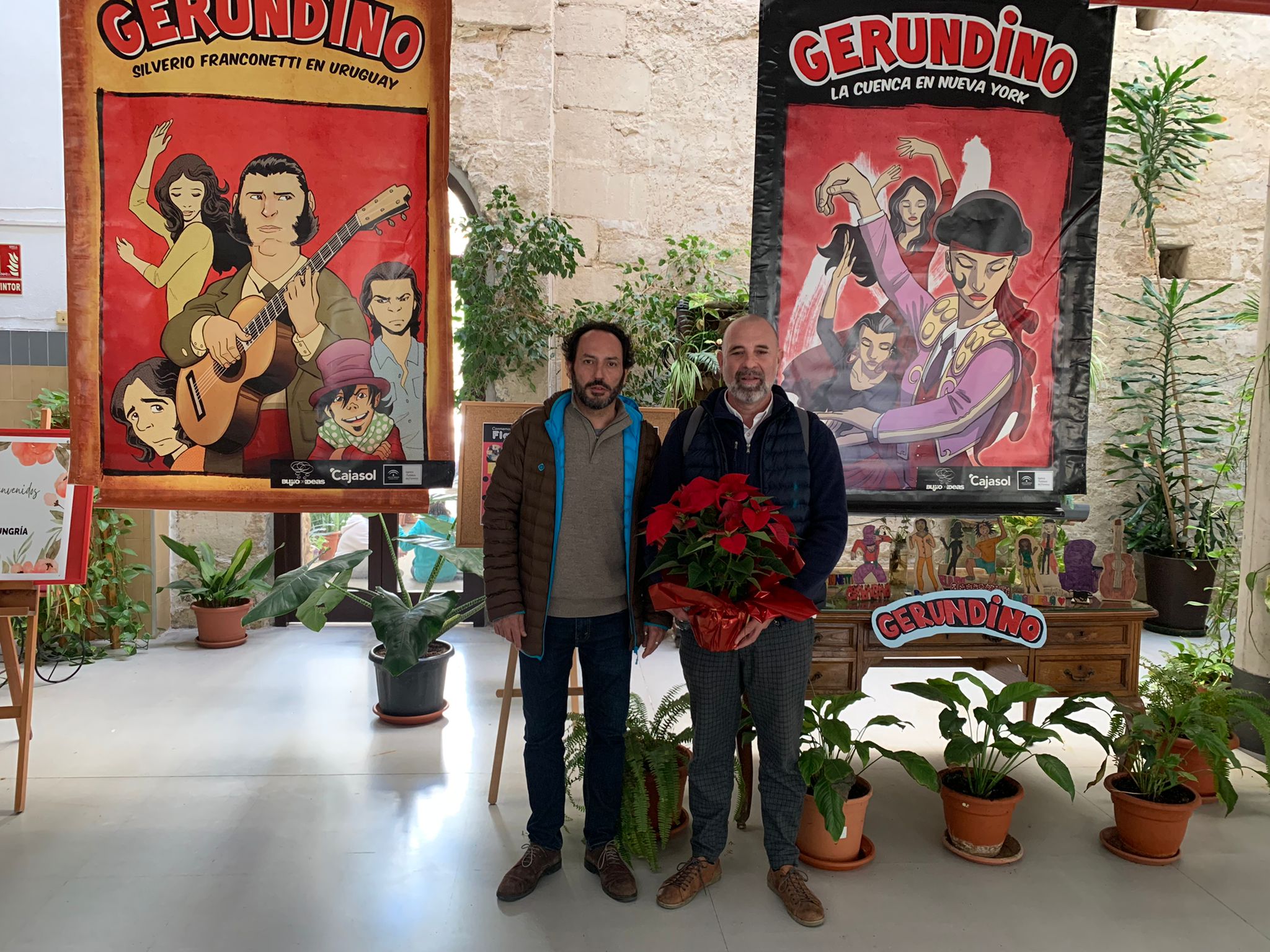 El autor de 'Gerundino, un viaje a través del flamenco', en el IES Santa Isabel de Hungría de Jerez. El autor de 'Gerundino, un viaje a través del flamenco', en el IES Santa Isabel de Hungría de Jerez.