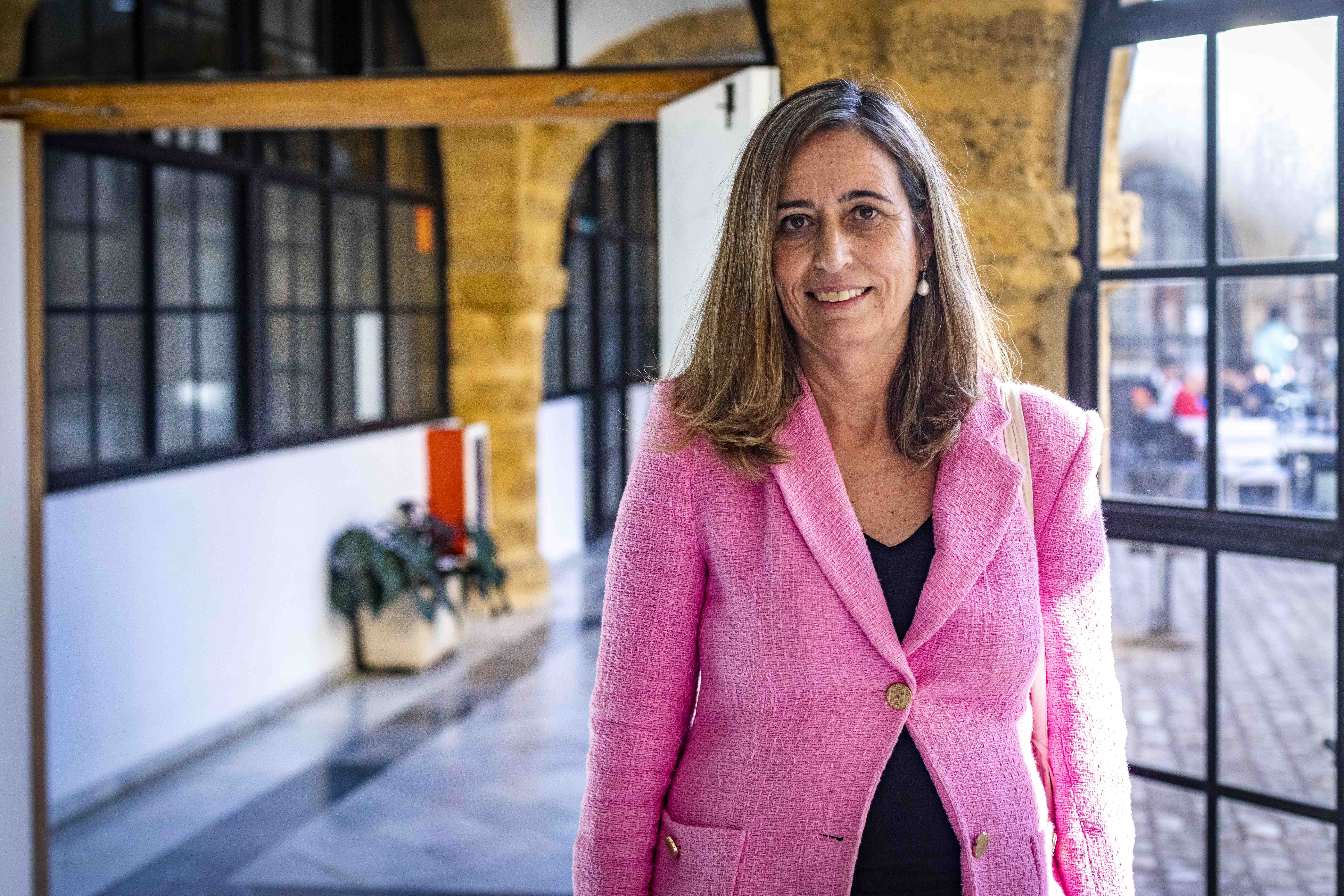 María Mosquera, tras ejercer su voto este jueves.  GERMÁN MESA