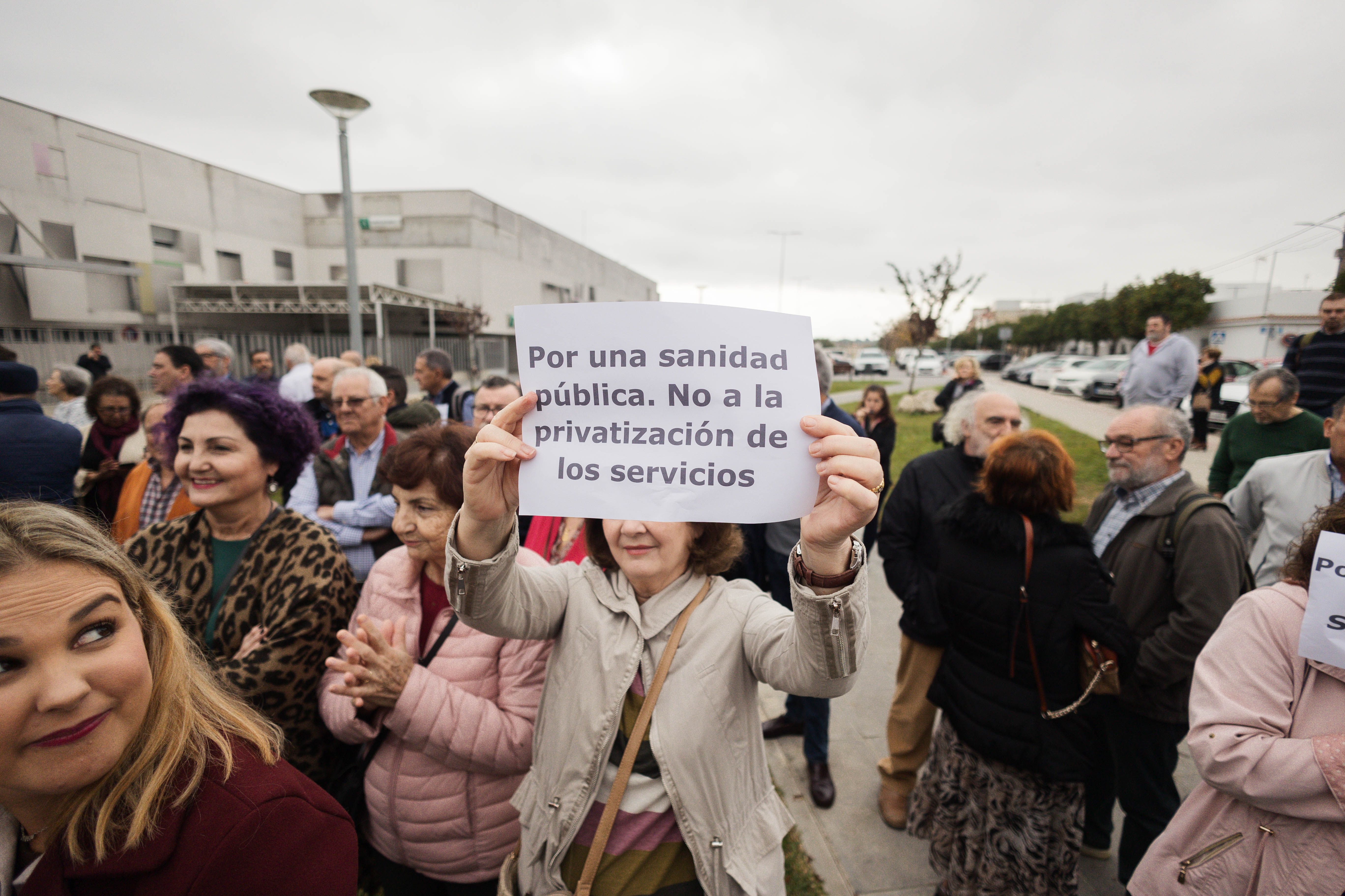 Detalle de la concentración en Jerez.