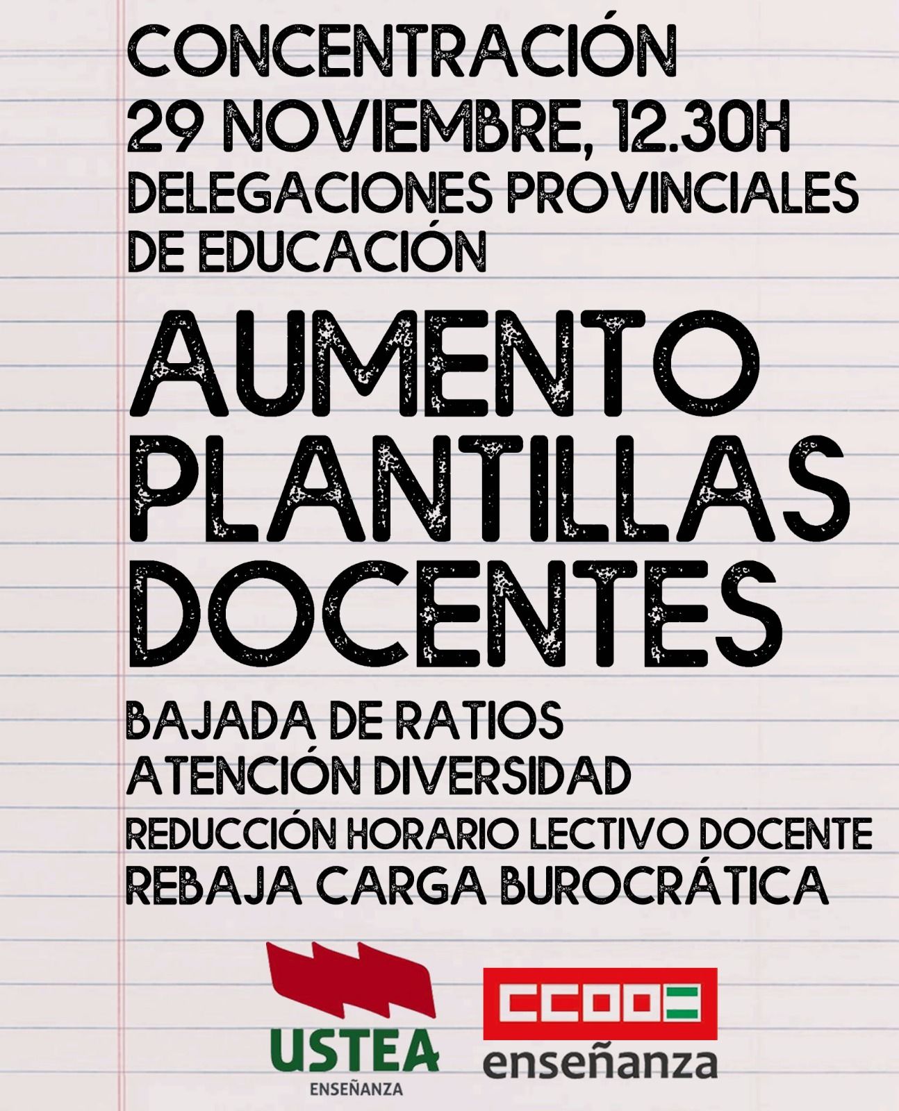 Cartel de la convocatoria.