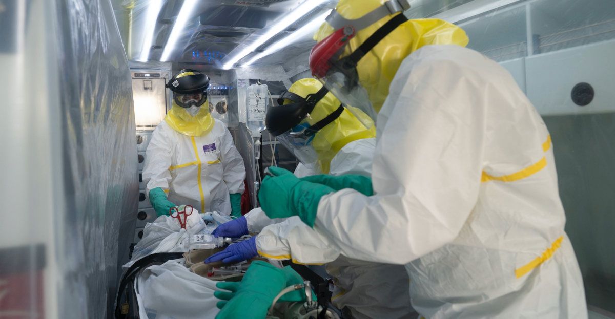 Sanitarios, en los tiempos más complicados de la pandemia por covid. 
