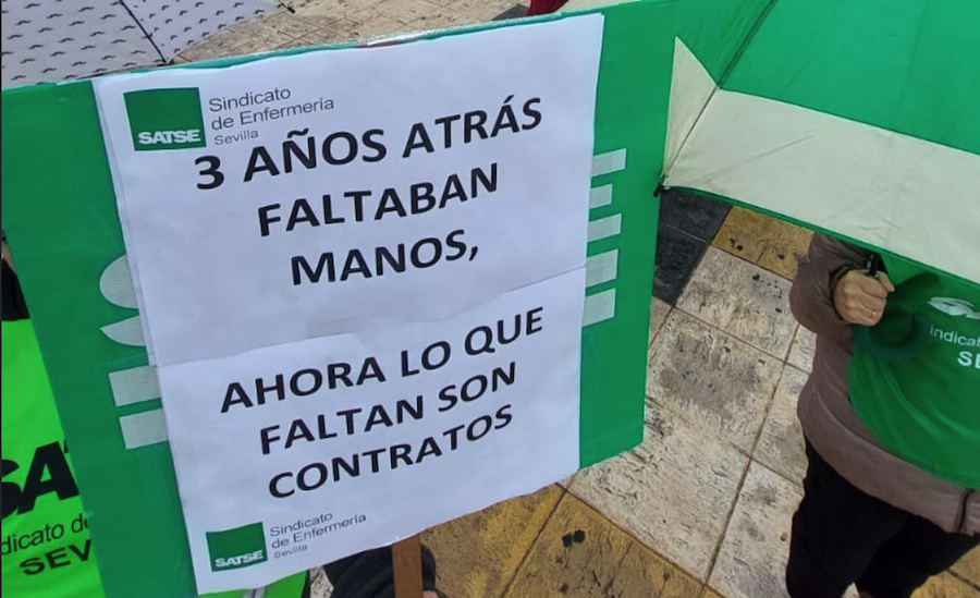 Así afectará en Andalucía la salida de los funcionarios de Muface. En la imagen, una protesta del sindicato de enfermería Satse.
