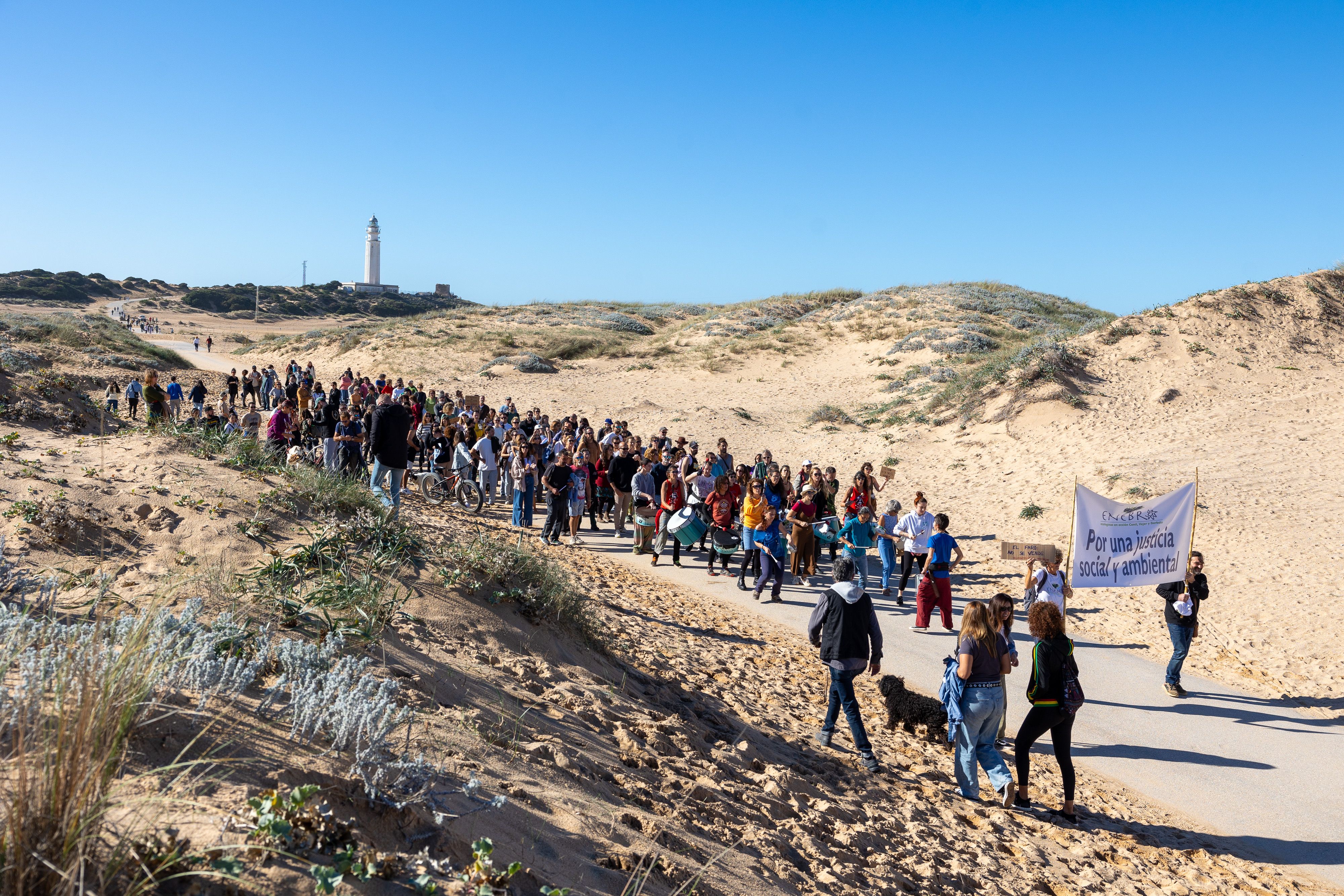 Los manifestantes, durante la protesta del 10 de diciembre.