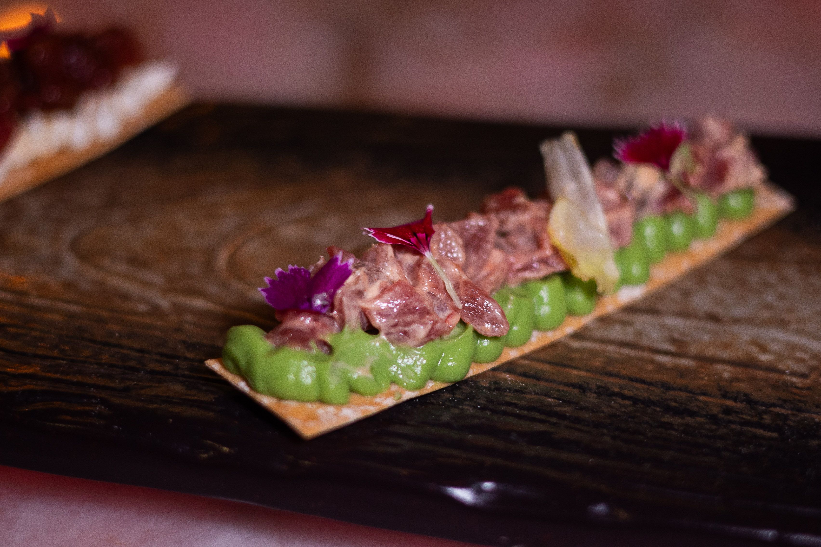Lucha de tostas de atún de Almadraba.
