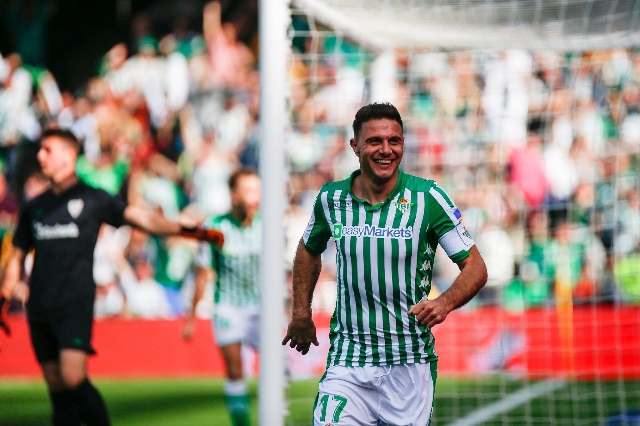 Joaquín, en un partido con el Real Betis.