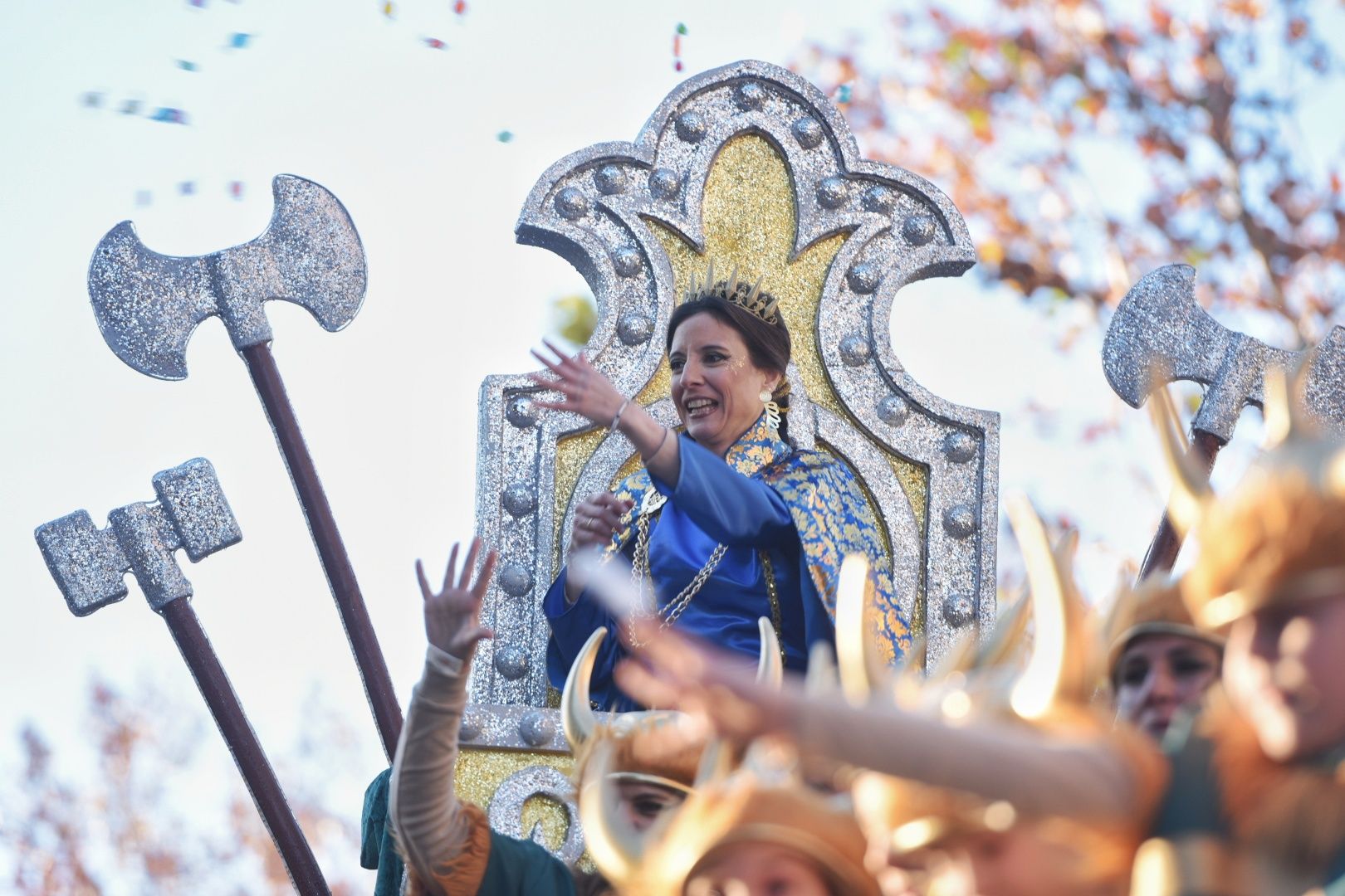 Salida de la cabalgata de los Reyes Magos en Sevilla.