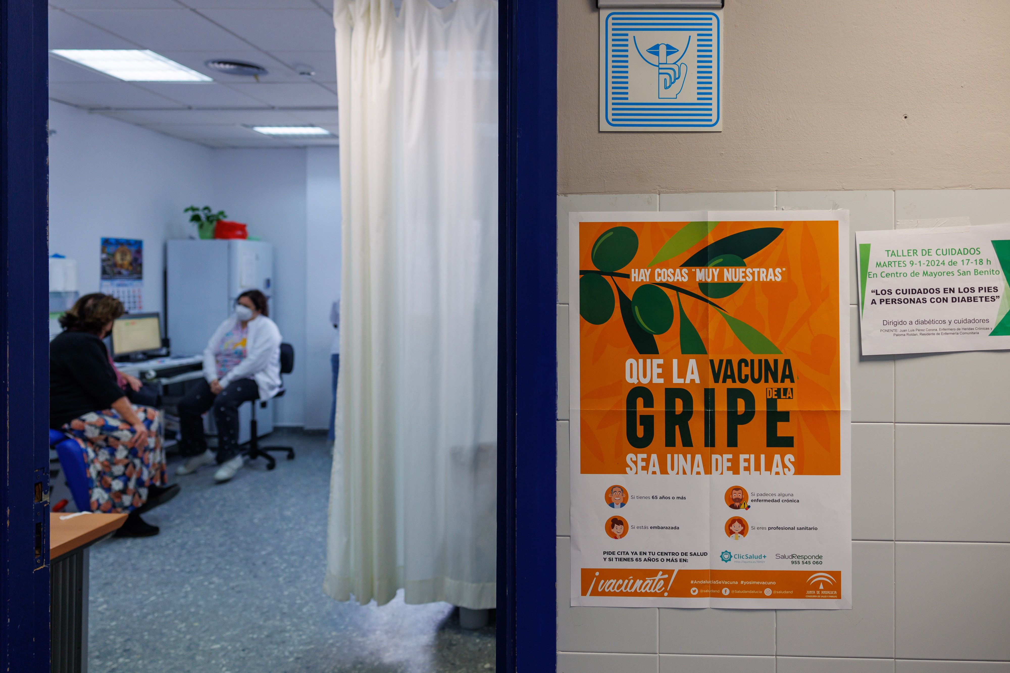 Vacunación  Gripe centro salud san benito  04