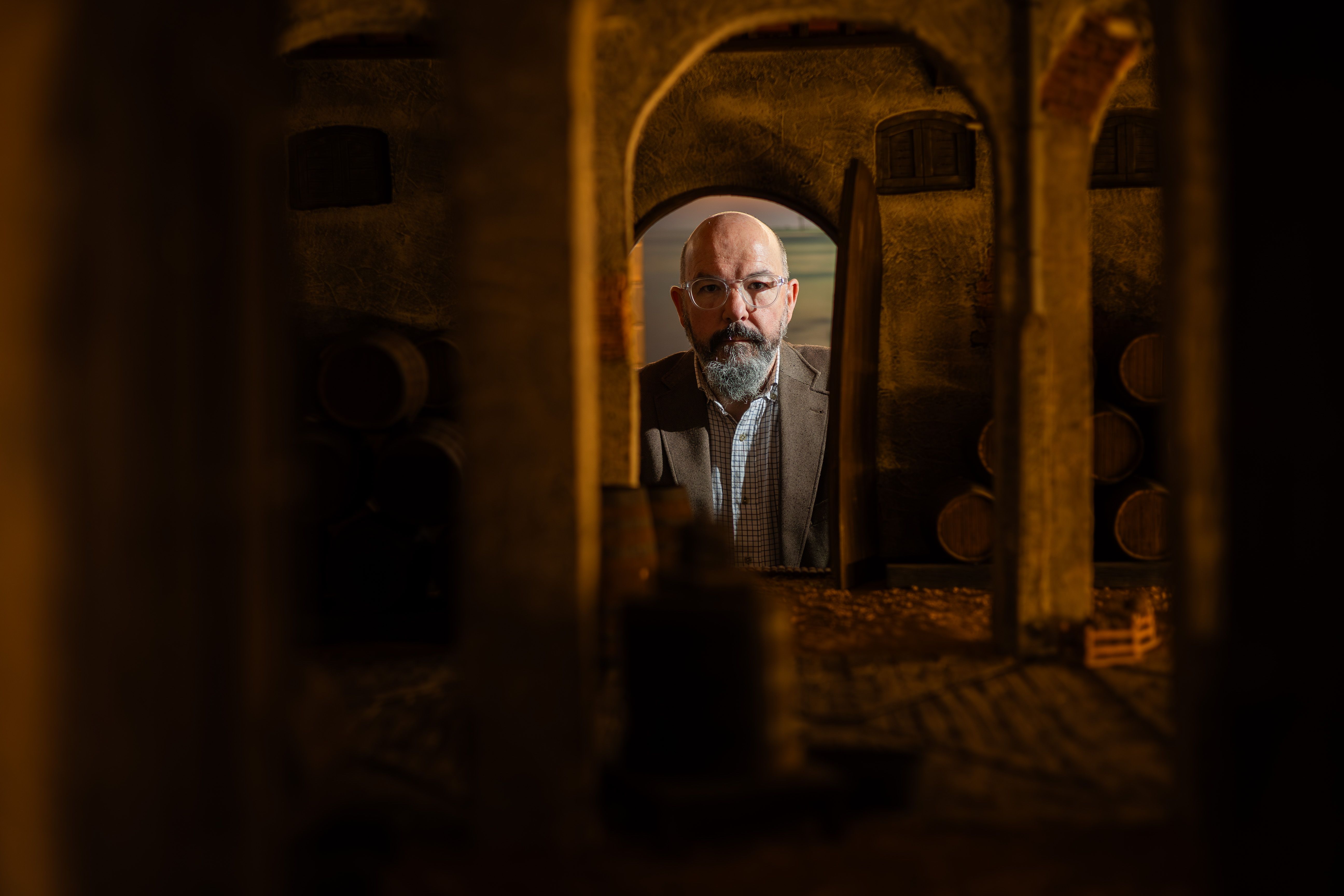 Interior de la maqueta de la bodega donde se instaló este centro.