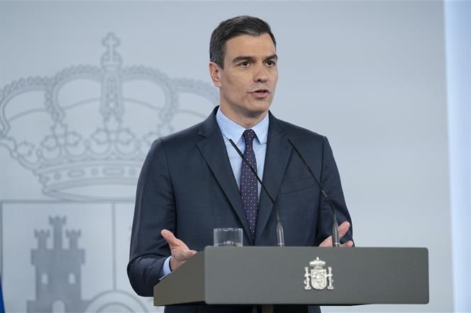 Pedro Sánchez, en rueda de prensa. FOTO: MONCLOA