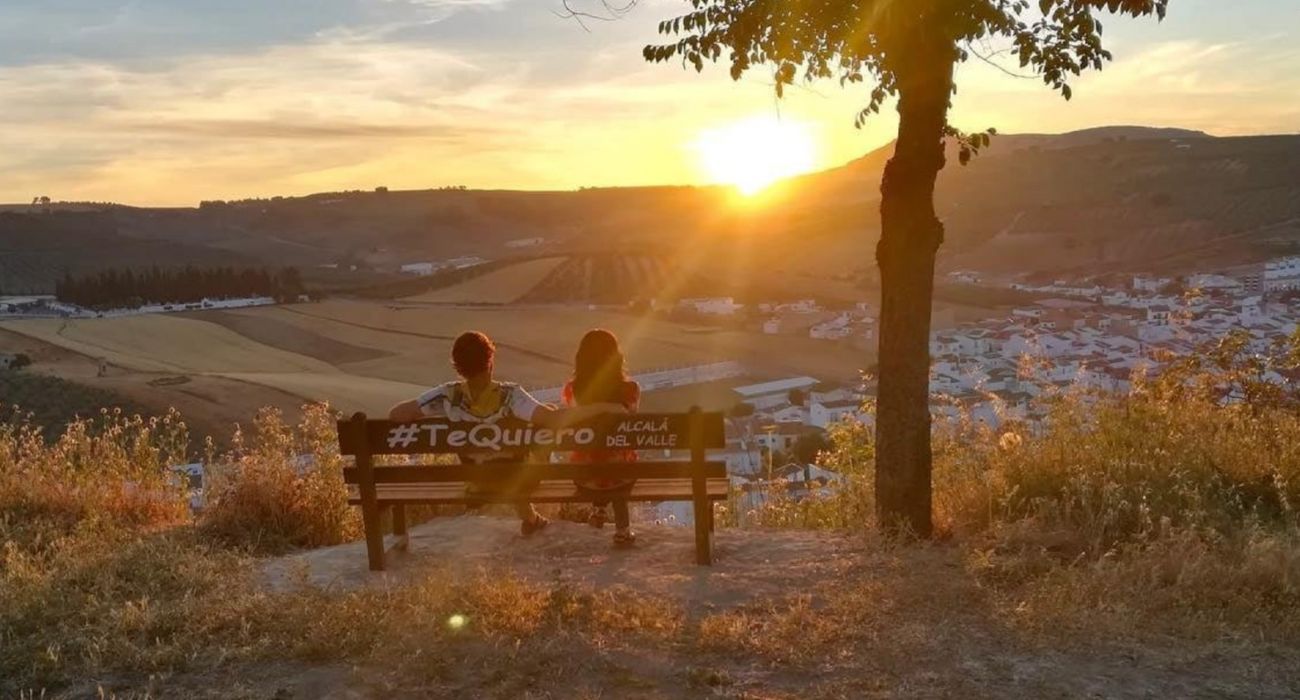 Impresionantes vistas desde el banco 'Te quiero'. 