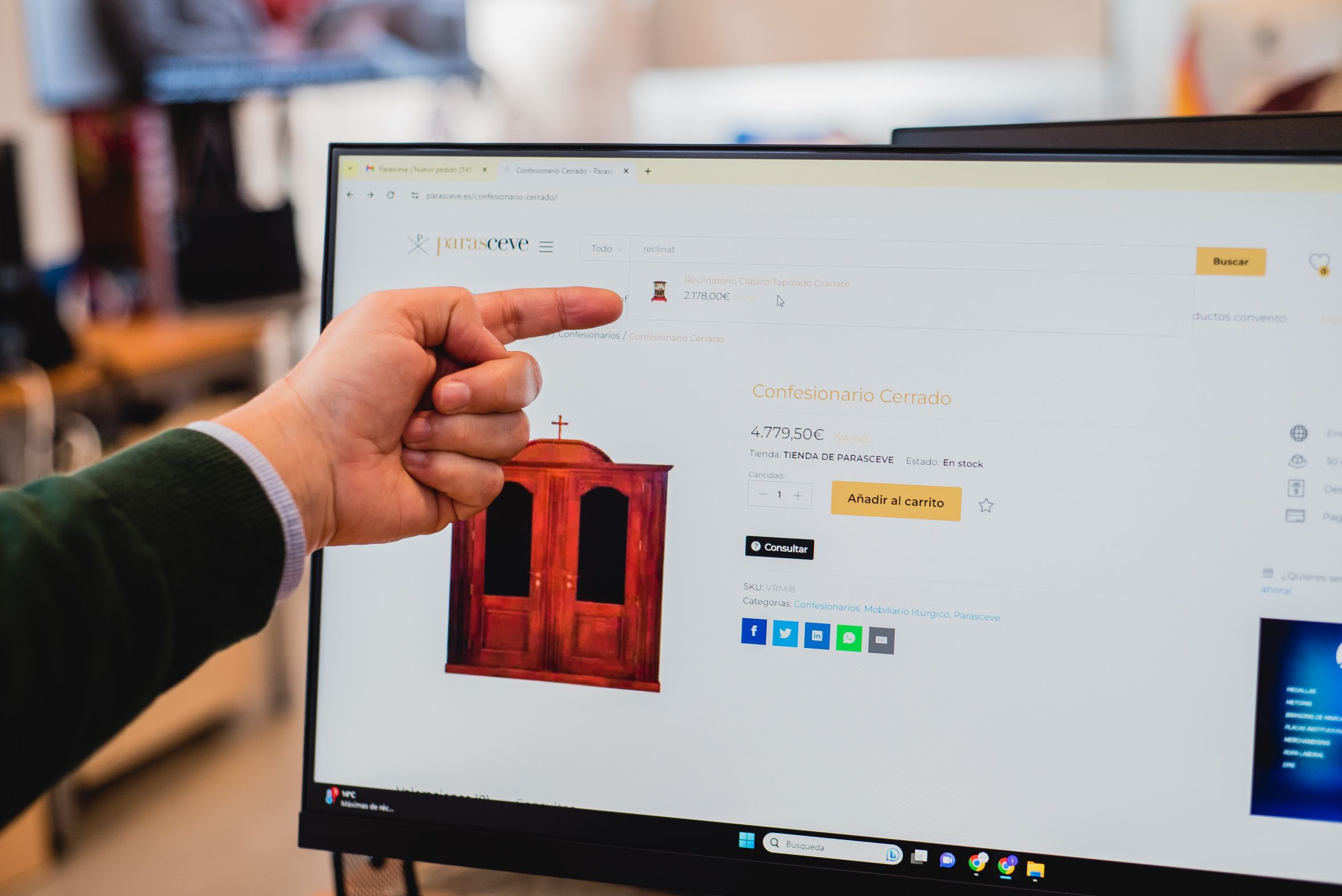 La página web desde donde se articula la venta online.    MAURI BUHIGAS